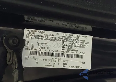 2013 Ford Focus Titanium z USA, uszkodzony, nr VIN 1FADP3J22DL150622